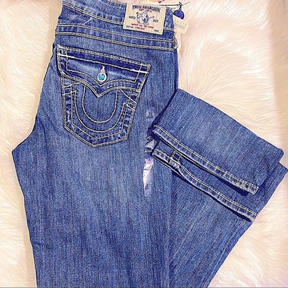 🆕⭐️Very RARE & VINTAGE⭐️TRUE RELIGION- Ltd Ed SWAROVSKI Crystal👖 Jeans NWT$365